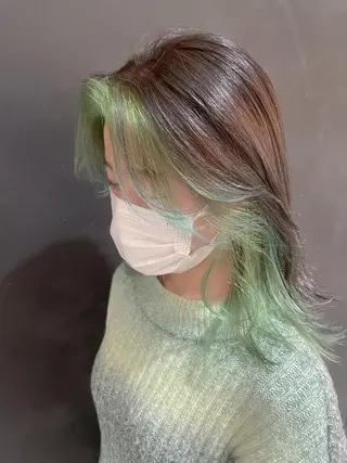 ミディアム カラー モードケイズJR尼崎 トップサロンdのヘアスタイル