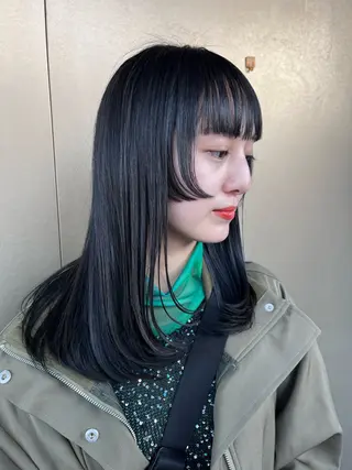 ロング カラー 産休の為お休みです! 小島凜のヘアスタイル