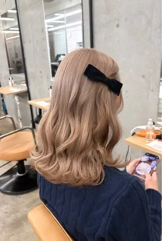 ロング カラー ヘアアレンジ 🎀暖色カラー🎀 ♡yurika♡のヘアスタイル