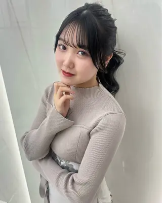 カラー ヘアアレンジ ミディアムカット/ COA銀座🐩マコのヘアスタイル