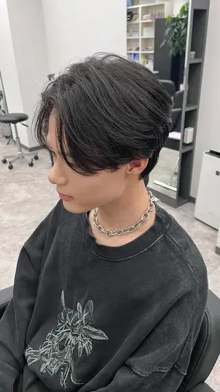 ミディアム メンズ HONOKA💜女子 ウケメンズ特化心斎橋のヘアスタイル