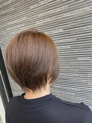 ショート カラー 透明感カラー 天羅のヘアスタイル