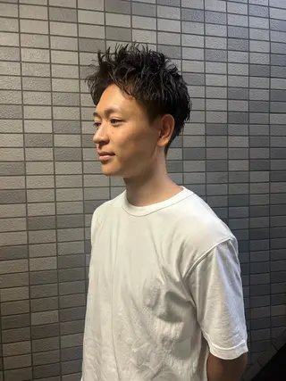 ショート パーマ メンズ 💈メンズ短髪特化 ✂︎伊藤大輝💈のヘアスタイル