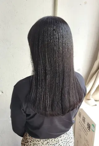 ロング Ayu🐾縮毛矯正/ ブリーチ無しカラーのヘアスタイル