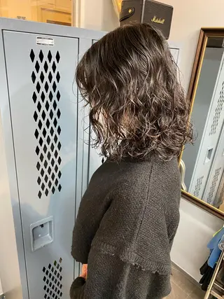 ミディアム パーマ 低ダメージパーマ ケアパーマ/武田明大のヘアスタイル