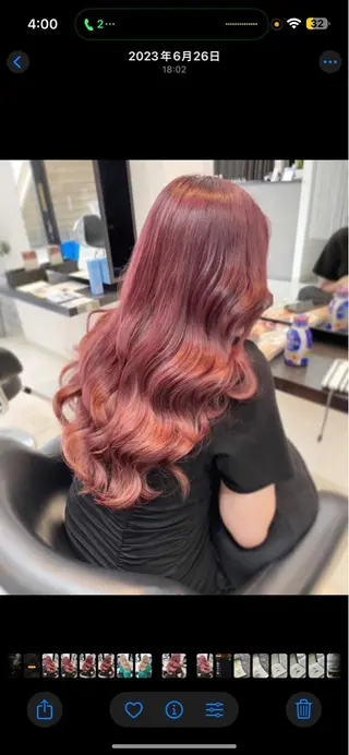 ロング カラー 近江 直毅のヘアスタイル