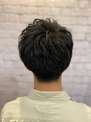 ショート パーマ メンズ お客様満足度NO.1 小林真弥のヘアスタイル