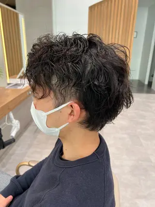 パーマ メンズ 一ノ瀬 蘭のヘアスタイル