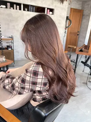 ロング カラー すぎもと さき⚡️ レイヤー･*パーマのヘアスタイル