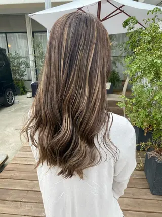 ロング カラー 鍵谷 公宏のヘアスタイル
