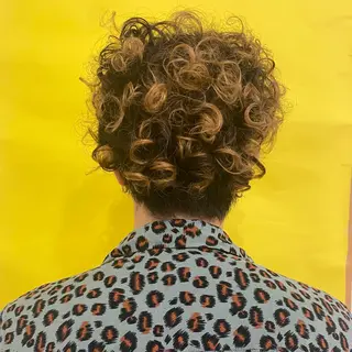 ショート パーマ しずく/Lilu/ 博多美容室のヘアスタイル