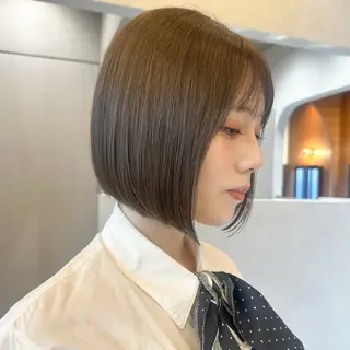 ミディアム ボブ　フレンチボブ/ レイヤー縮毛Yukiのヘアスタイル