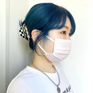 ミディアム カラー 韓国ヘア /男女☘️ 細江 美紅のヘアスタイル
