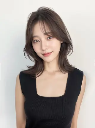 ミディアム siie by LILIA.のヘアスタイル