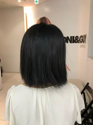 ミディアム カラー 小久保 なるみのヘアスタイル