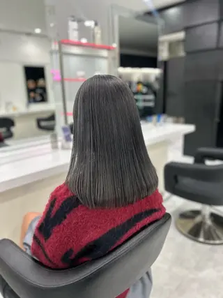 セミロング カラー 渋谷人気1位✨カラー 縮毛、髪質改善のヘアスタイル