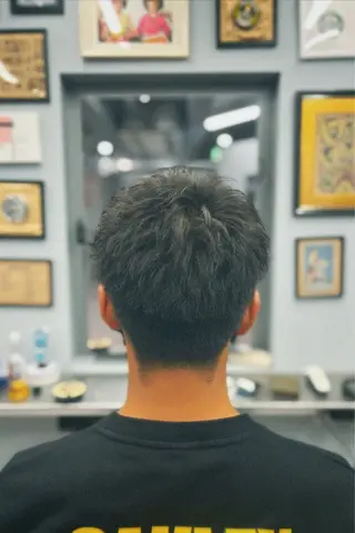 ショート メンズ 池袋メンズパーマ フェード純平のヘアスタイル