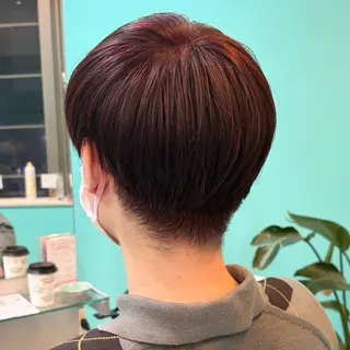 ショート カラー メンズ デザインカラー/ ボブ/Natsukiのヘアスタイル