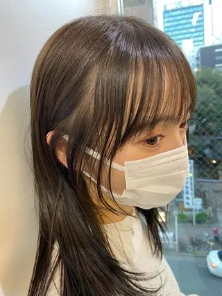 ミディアム カラー 砂原 ひよりのヘアスタイル