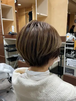 ショート カラー 似合わせ/前髪カット /店長   村上直也のヘアスタイル