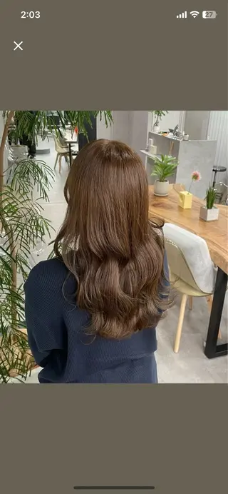 ロング カラー ヘアアレンジ 🍑トレンドカラー 🍑横浜のヘアスタイル