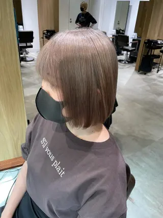 ミディアム カラー レイヤー/ハッシュ 渋谷/サッタのヘアスタイル