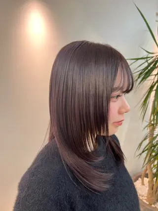 セミロング 山中 欧輔のヘアスタイル