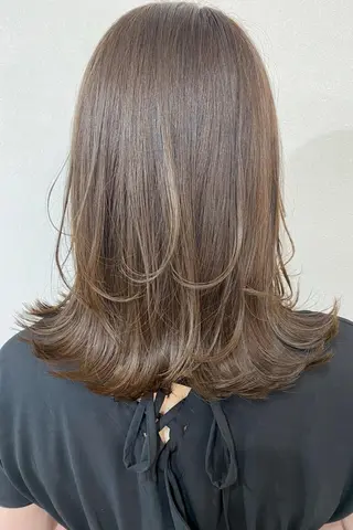 カラー 女性カット🌀 カラー⭐️大坂望心のヘアスタイル