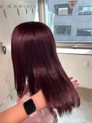 ロング カラー パーマ ヘアアレンジ メンズ キッズ 盛れ韓国ハイトーン 🎀Himari🎀のヘアスタイル