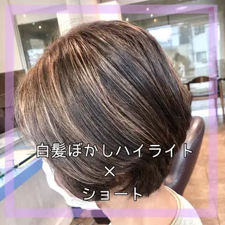 ショート カラー 星 沙織のヘアスタイル