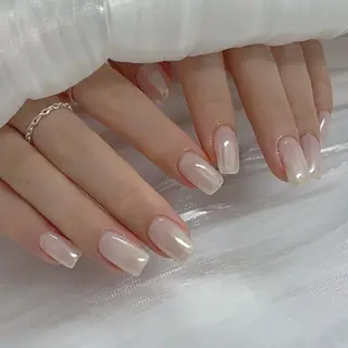 ネイル フィルイン・深爪矯正 長さ出し🎀のネイルデザイン