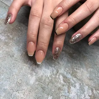 ロング カラー ヘアアレンジ キッズ ネイル マツエク・マツパ 福田 加奈のネイルデザイン