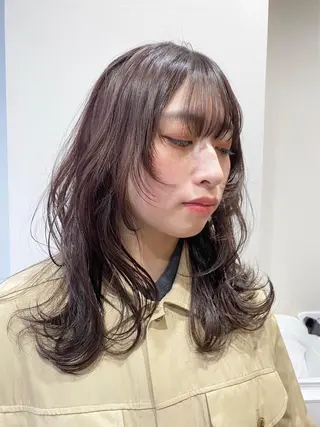 ミディアム mayu ○のヘアスタイル