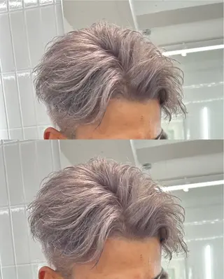 カラー メンズ フェード・メッシュ ハイトーン/fumaのヘアスタイル