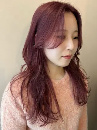 ロング カラー hub hair レイヤー/透明感のヘアスタイル