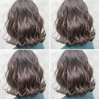 ミディアム カラー 【美髪矯正】【スト カール】小野村翔太のヘアスタイル