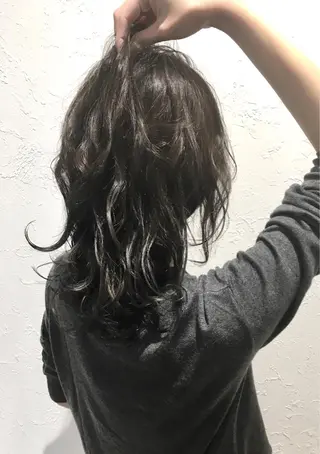 セミロング カラー 川合 勇気のヘアスタイル