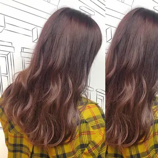 セミロング カラー TOMOKA 艶髪/透明感カラーのヘアスタイル