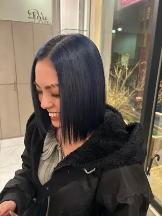 ミディアム ️🩵RINKA/ 艶color🩵のヘアスタイル