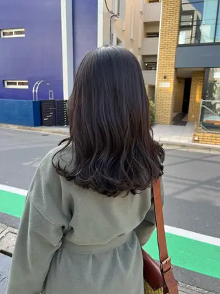 セミロング カラー 似合わせヘア🫶🏻 つきいてるみのヘアスタイル