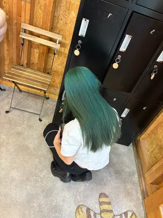 カラー 透けるミルクティー ☕赤味ゼロ★はる吉のヘアスタイル