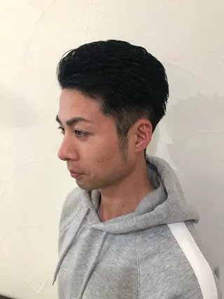 ショート カラー パーマ メンズ メンズサロン💈 吉岡陽【中野】のヘアスタイル