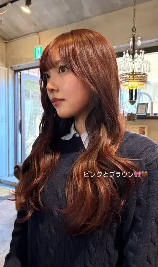 ロング カラー 💕ハイトーン/ダメ ージ特化/MAO💕のヘアスタイル