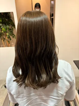ミディアム イナイ ハルカ5月🈵のヘアスタイル