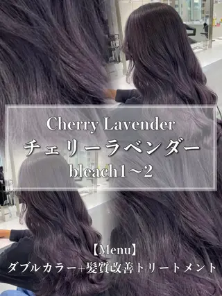 ロング カラー ヘアアレンジ 🫧モテる💗ダメー ジレスハイトーン🫧のヘアスタイル