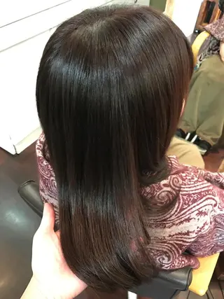ミディアム セミロング カラー 前之園 ひかるのヘアスタイル