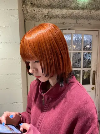 ショート カラー パーマ/艶感カラー ୨୧ RISAKOのヘアスタイル