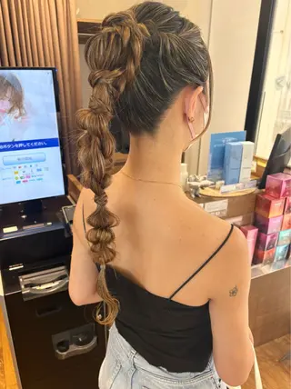 ロング ヘアアレンジ アレンジ＆ショート 💙YUKINOのヘアスタイル
