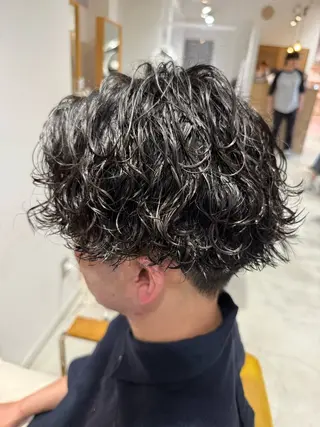 パーマ メンズ 鈴木弥月/大人ボブ× 透明感カラーのヘアスタイル