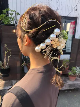 セミロング カラー パーマ ヘアアレンジ デザインカット🎨 ボブ🫟おざきのヘアスタイル